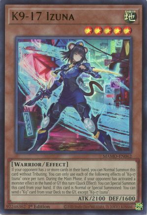 K9-17 Izuna [MAMO-EN062] - Magnificent Monsters 1st Edition - Ultra Rare