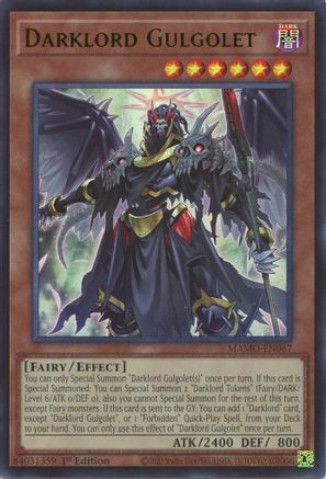 Darklord Gulgolet [MAMO-EN067] - Magnificent Monsters 1st Edition - Ultra Rare