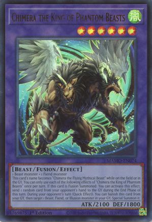 Chimera the King of Phantom Beasts [MAMO-EN074] - Magnificent Monsters 1st Edition - Ultra Rare