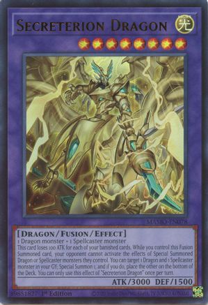 Secreterion Dragon [MAMO-EN078] - Magnificent Monsters 1st Edition - Ultra Rare