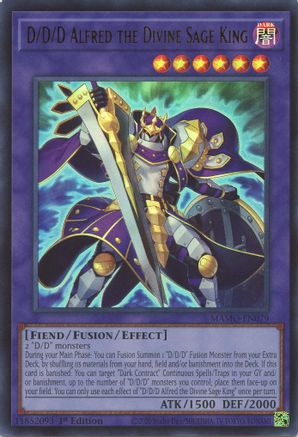 D/D/D Alfred the Divine Sage King [MAMO-EN079] - Magnificent Monsters 1st Edition - Ultra Rare