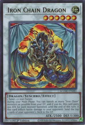 Iron Chain Dragon [MAMO-EN081] - Magnificent Monsters 1st Edition - Ultra Rare