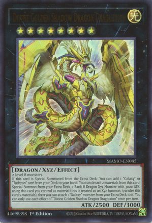 Divine Golden Shadow Dragon Dragluxion [MAMO-EN085] - Magnificent Monsters 1st Edition - Ultra Rare