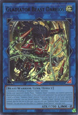 Gladiator Beast Dareios [MAMO-EN089] - Magnificent Monsters 1st Edition - Ultra Rare
