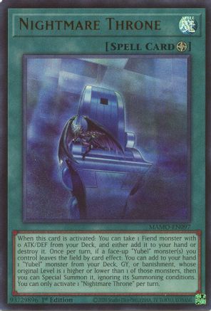Nightmare Throne [MAMO-EN097] - Magnificent Monsters 1st Edition - Ultra Rare