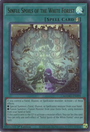 Sinful Spoils of the White Forest [MAMO-EN099] - Magnificent Monsters 1st Edition - Ultra Rare