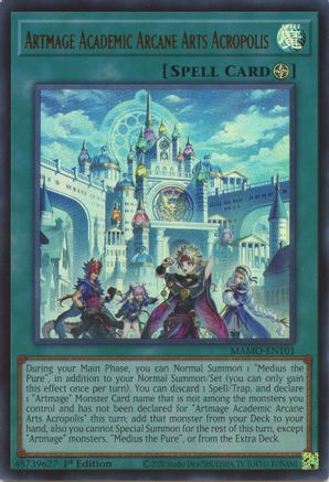 Artmage Academic Arcane Arts Acropolis [MAMO-EN101] - Magnificent Monsters 1st Edition - Ultra Rare