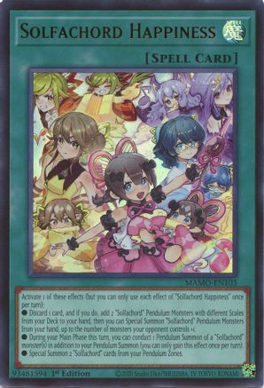 Solfachord Happiness [MAMO-EN103] - Magnificent Monsters 1st Edition - Ultra Rare