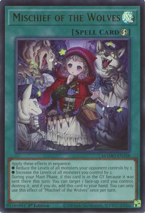 Mischief of the Wolves [MAMO-EN108] - Magnificent Monsters 1st Edition - Ultra Rare