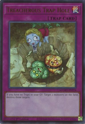 Treacherous Trap Hole [MAMO-EN114] - Magnificent Monsters 1st Edition - Ultra Rare
