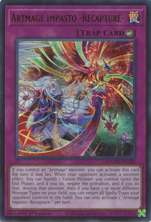 Artmage Impasto -Recapture- [MAMO-EN120] - Magnificent Monsters 1st Edition - Ultra Rare