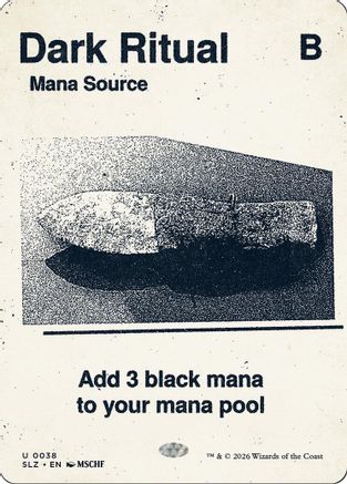 Dark Ritual (0038)  (SLZ-038) - [Secret Lair x MSCHF: The Zeta Set]
