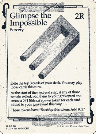 Glimpse the Impossible (0058)  (SLZ-058) - [Secret Lair x MSCHF: The Zeta Set]