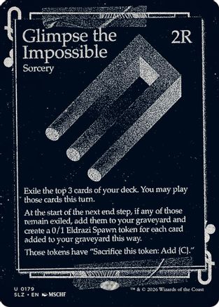Glimpse the Impossible (0179)  (SLZ-179) - [Secret Lair x MSCHF: The Zeta Set]