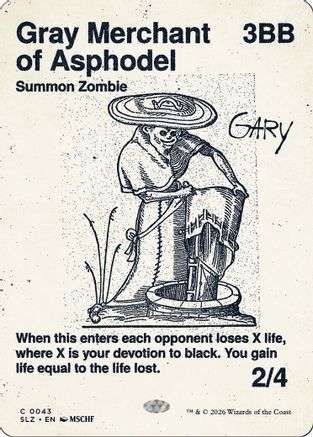 Gray Merchant of Asphodel (0043)  (SLZ-043) - [Secret Lair x MSCHF: The Zeta Set]