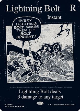Lightning Bolt (0184)  (SLZ-184) - [Secret Lair x MSCHF: The Zeta Set]