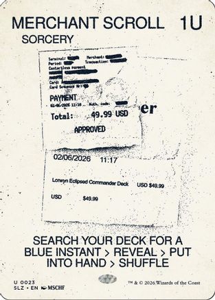 Merchant Scroll (0023)  (SLZ-023) - [Secret Lair x MSCHF: The Zeta Set]