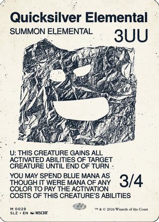 Quicksilver Elemental (0029)  (SLZ-029) - [Secret Lair x MSCHF: The Zeta Set]