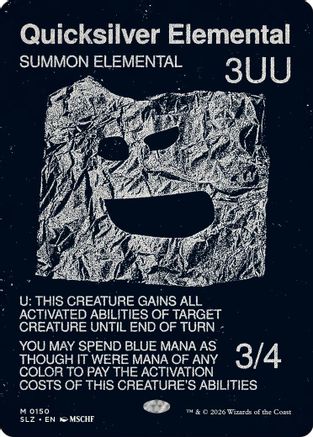 Quicksilver Elemental (0150)  (SLZ-150) - [Secret Lair x MSCHF: The Zeta Set]