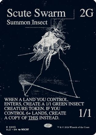 Scute Swarm (0205)  (SLZ-205) - [Secret Lair x MSCHF: The Zeta Set]