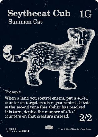 Scythecat Cub (0206)  (SLZ-206) - [Secret Lair x MSCHF: The Zeta Set]