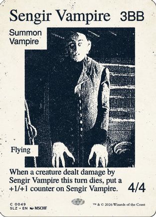 Sengir Vampire (0049)  (SLZ-049) - [Secret Lair x MSCHF: The Zeta Set]