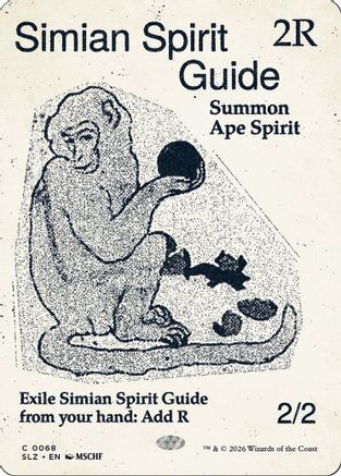 Simian Spirit Guide (0068)  (SLZ-068) - [Secret Lair x MSCHF: The Zeta Set]