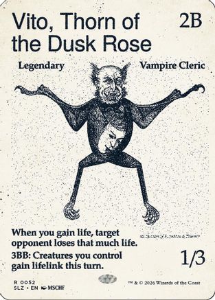 Vito, Thorn of the Dusk Rose (0052)  (SLZ-052) - [Secret Lair x MSCHF: The Zeta Set]