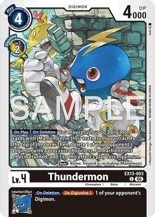 Thundermon (EX13-053) - [Chivalrous XIII]