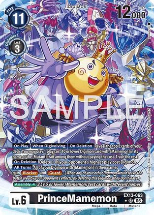 PrinceMamemon (Alternate Art) (EX13-063) - [Chivalrous XIII] Foil
