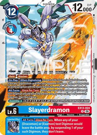 Slayerdramon (EX13-024) - [Chivalrous XIII] Foil