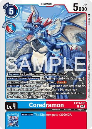 Coredramon - EX13-018 (EX13-018) - [Chivalrous XIII]