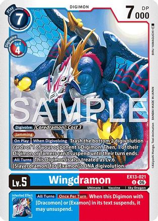 Wingdramon (EX13-021) - [Chivalrous XIII]