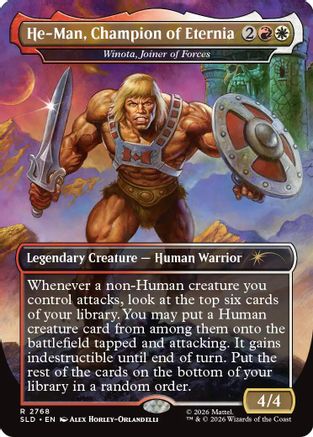 He-Man, Champion of Eternia - Winota, Joiner of Forces  [Foil]  (SLD-2768) - [Secret Lair Drop Series]