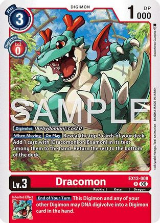 Dracomon (EX13-008) - [Chivalrous XIII] Foil