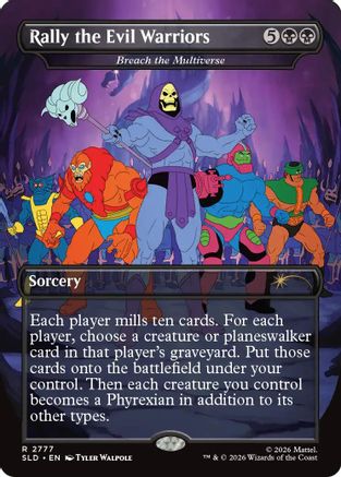 Rally the Evil Warriors - Breach the Multiverse  [Foil]  (SLD-2777) - [Secret Lair Drop Series]