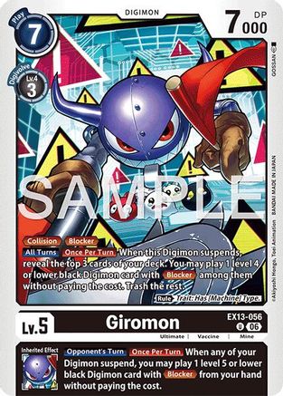 Giromon (EX13-056) - [Chivalrous XIII]