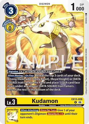 Kudamon (EX13-026) - [Chivalrous XIII] Foil