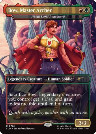 Bow, Master Archer - Hajar, Loyal Bodyguard  [Foil]  (SLD-2781) - [Secret Lair Drop Series]