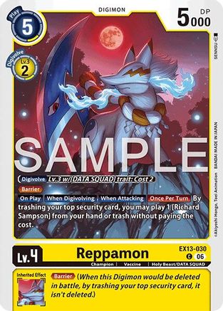 Reppamon (EX13-030) - [Chivalrous XIII]