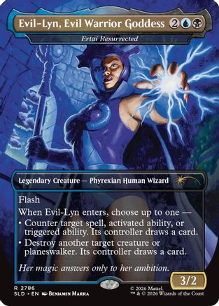 Evil-Lyn, Evil Warrior Goddess - Ertai Resurrected  [Foil]  (SLD-2786) - [Secret Lair Drop Series]