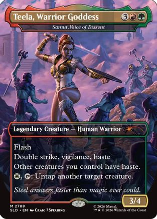 Teela, Warrior Goddess - Samut, Voice of Dissent  [Foil]  (SLD-2788) - [Secret Lair Drop Series]