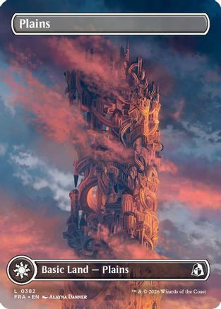Plains (Borderless) (0382)  [Foil]  (FRA-382) - [Reality Fracture]