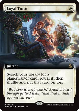 Loyal Tutor (Extended Art)  [Foil]  (FRA-424) - [Reality Fracture]