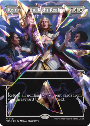 Return to the Light Realms (Borderless) (Facet Foil) (0415)  [Foil]  (FRA-451) - [Reality Fracture]