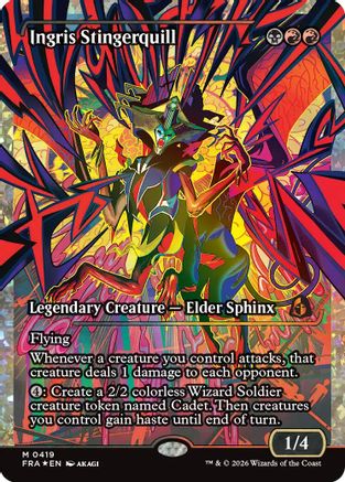 Ingris Stingerquill (Showcase) (Fracture Foil) (0419)  [Foil]  (FRA-419) - [Reality Fracture]