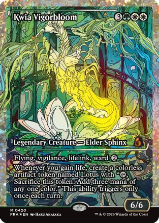 Kwia Vigorbloom (Showcase) (Fracture Foil) (0420)  [Foil]  (FRA-420) - [Reality Fracture]