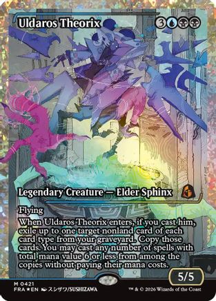 Uldaros Theorix (Showcase) (Fracture Foil) (0421)  [Foil]  (FRA-421) - [Reality Fracture]