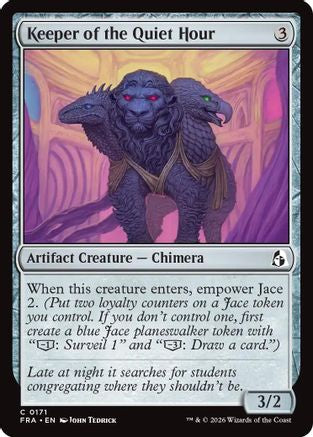 Keeper of the Quiet Hour  [Foil]  (FRA-171) - [Reality Fracture]