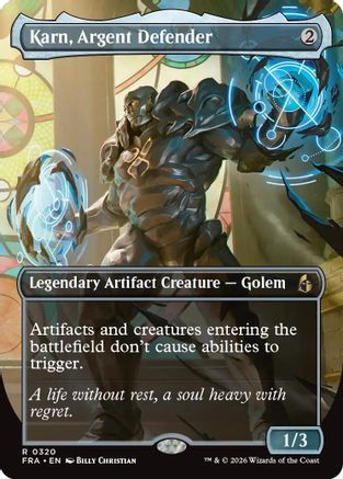 Karn, Argent Defender (Borderless)  (FRA-320) - [Reality Fracture]